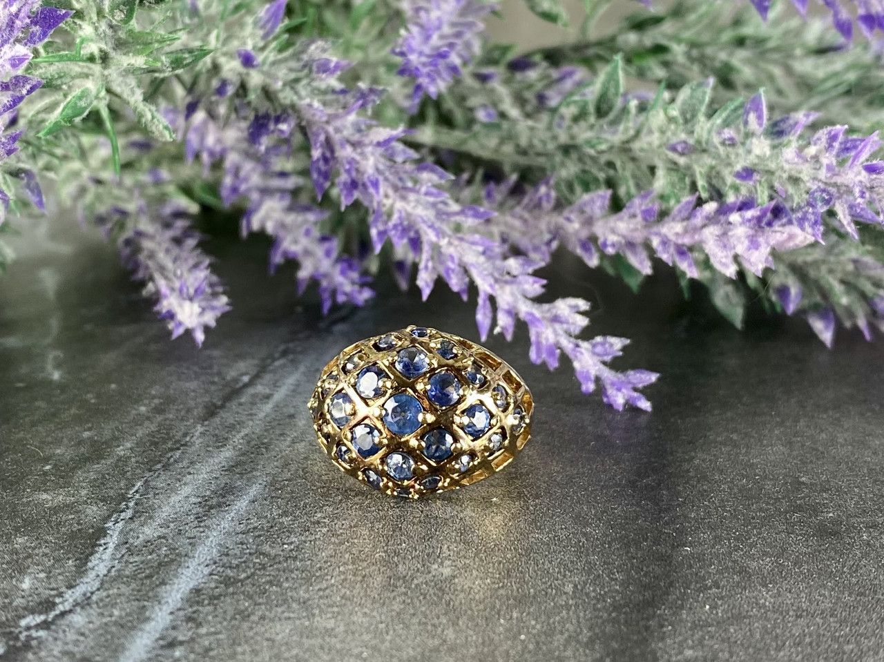 

Серебряное кольцо в позолоте с Камнями Танзанит 9090 Sky Jewelry 16 (9933)
