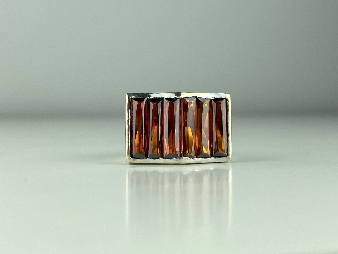 

Серебряное кольцо с Камнем Спессартин Восторг 980 Sky Jewelry 16,5 (0976лл)