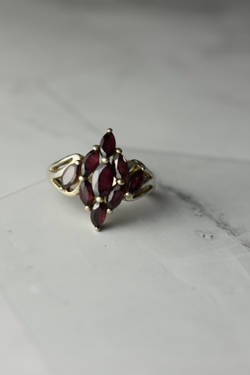 

Серебряное кольцо с Альмандином Винтаж 8765 Sky Jewelry 19