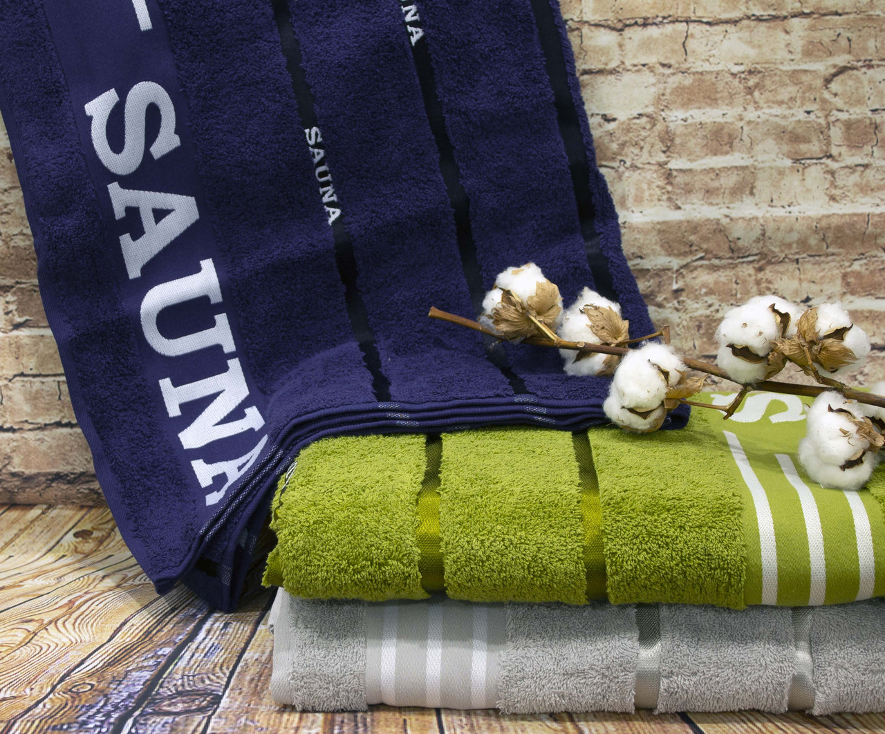 

Набор банных махровых полотенец Cestepe Sauna 90х165 см (К005)