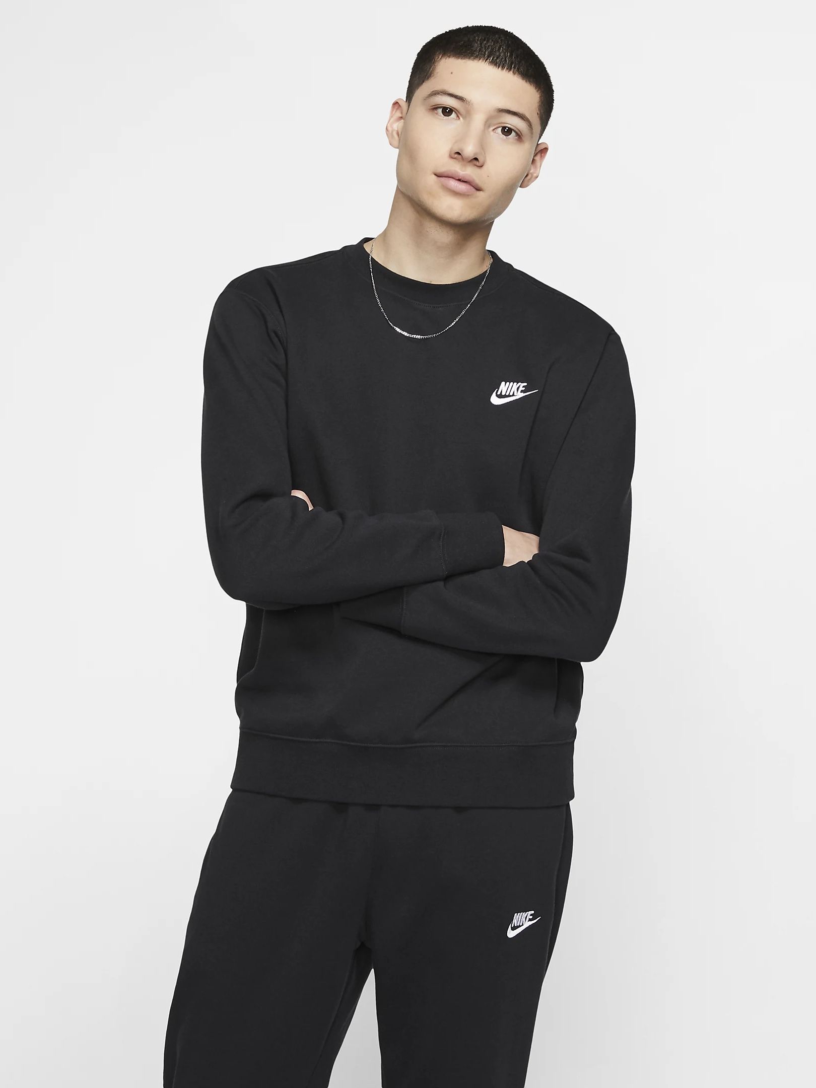 Акція на Світшот чоловічий Nike M Nsw Club Crw Bb BV2662-010 2XL Чорний від Rozetka