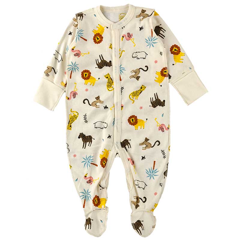 

Комбинезон трикотажный для новорожденного (наружный шов) ТАТОШКА 15653/2 56 см молочный с желтым