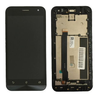 

Дисплей (экран) для Asus ZenFone 2 + тачскрин, черный, с передней панелью High Copy