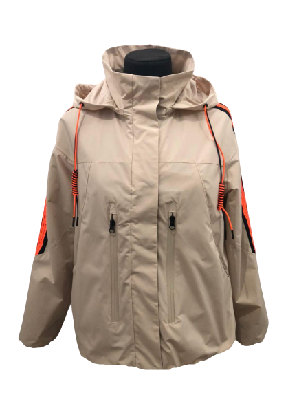 

Ветровка женская TOWMY TM-BK-8005  Светло- бежевая, Ветровка женская TOWMY TM-BK-8005 52 Светло- бежевая