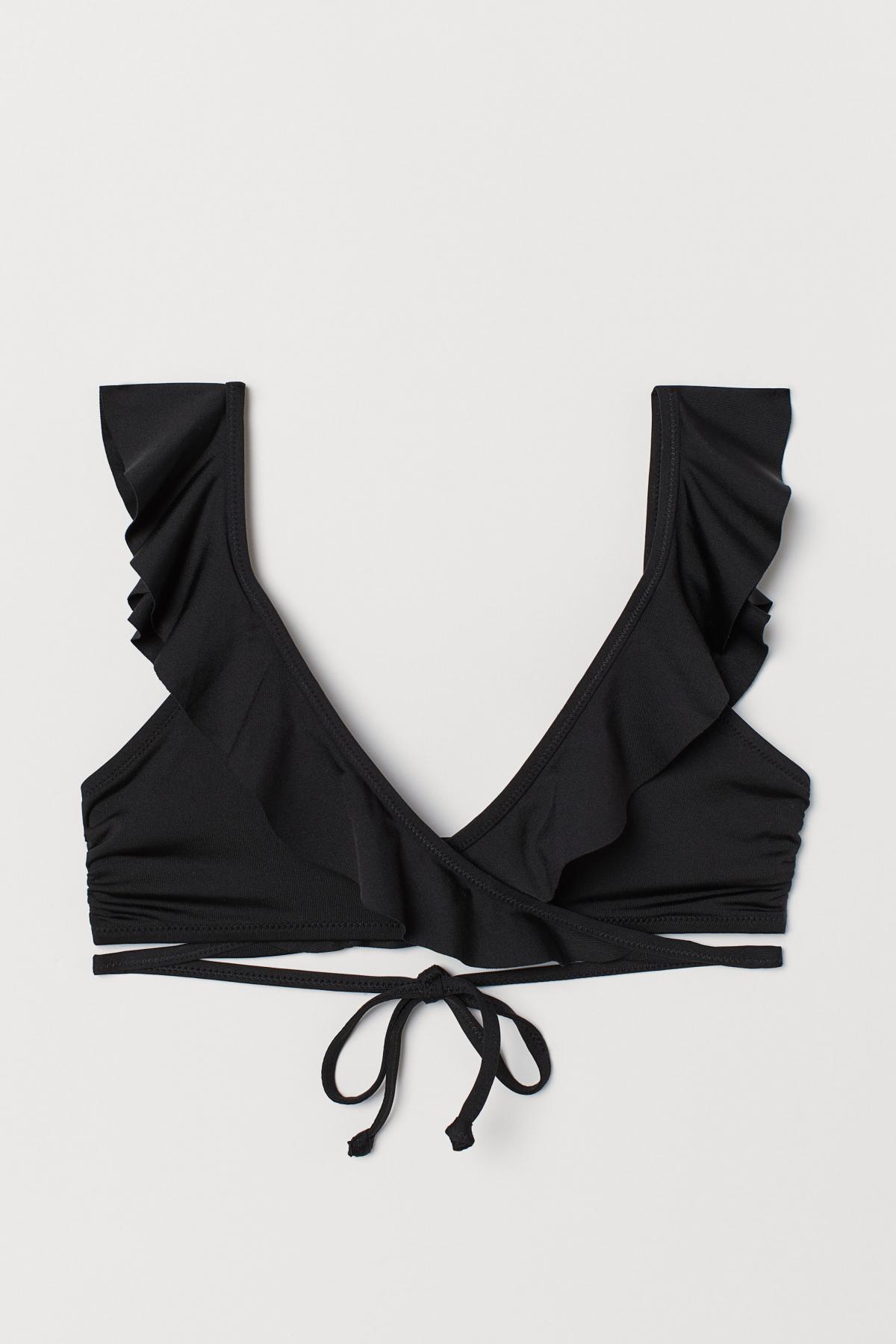 

Лиф бикини с оборками H&M eur 38 Черный (3771-0722436001)
