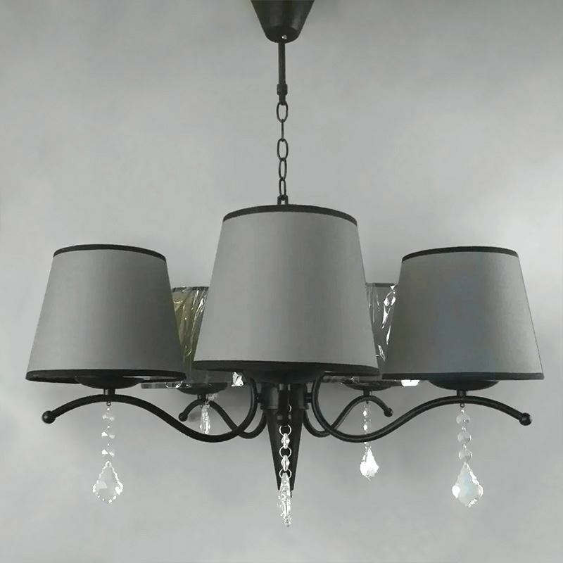 

Люстра подвесная Light House NM-15140/5 BK+BR черная