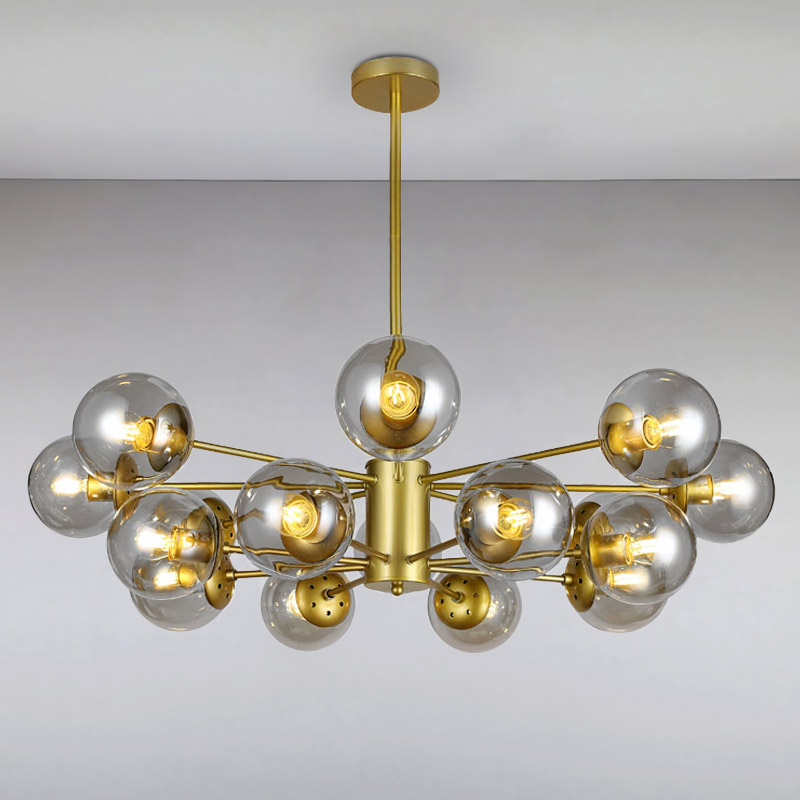 

Люстра подвесная Light House LS-14858-16 GD+CL золото