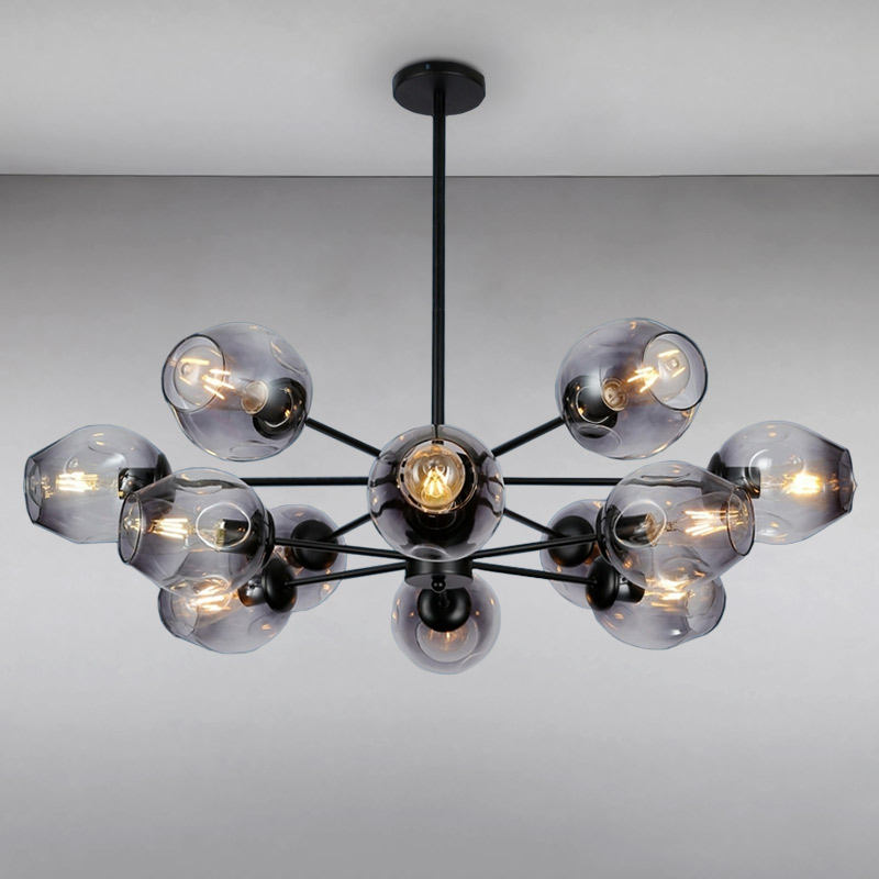 

Люстра подвесная Light House LS-15178-12 BK+BK черная