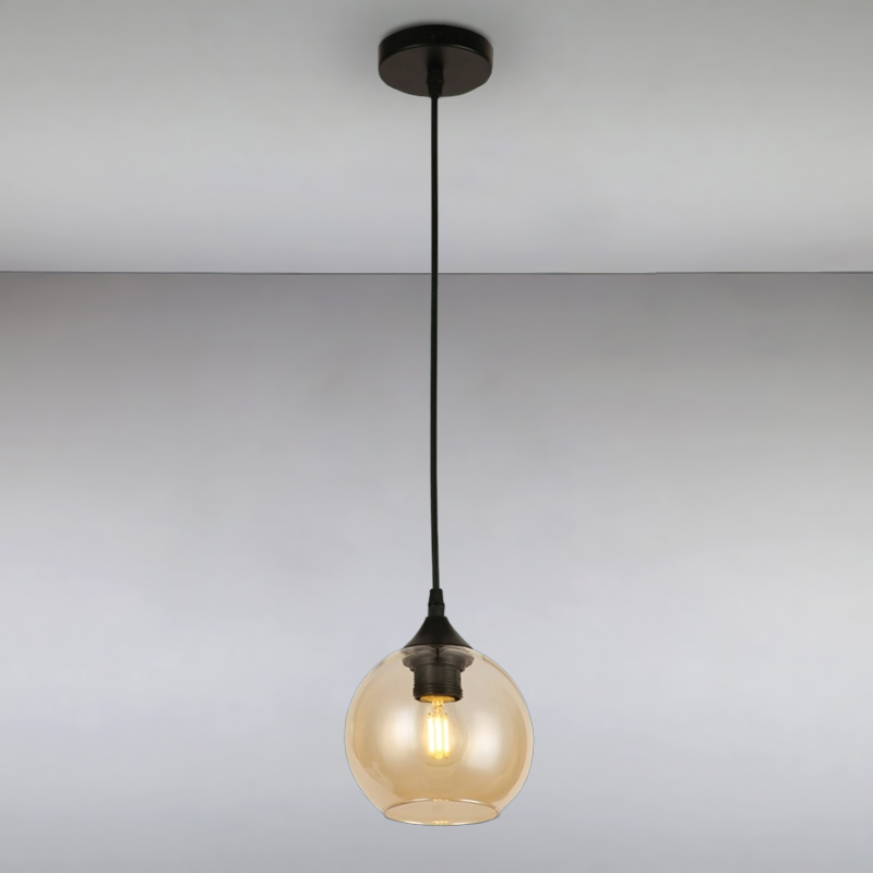 

Люстра подвесная лофт Light House LS-15173-1 TEA коричневая