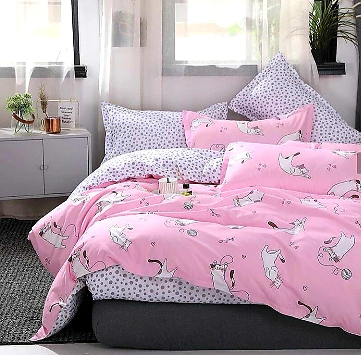 

Комплект постельного белья Donna Race Софткоттон K1-AB-6-011 funny cats 200*220