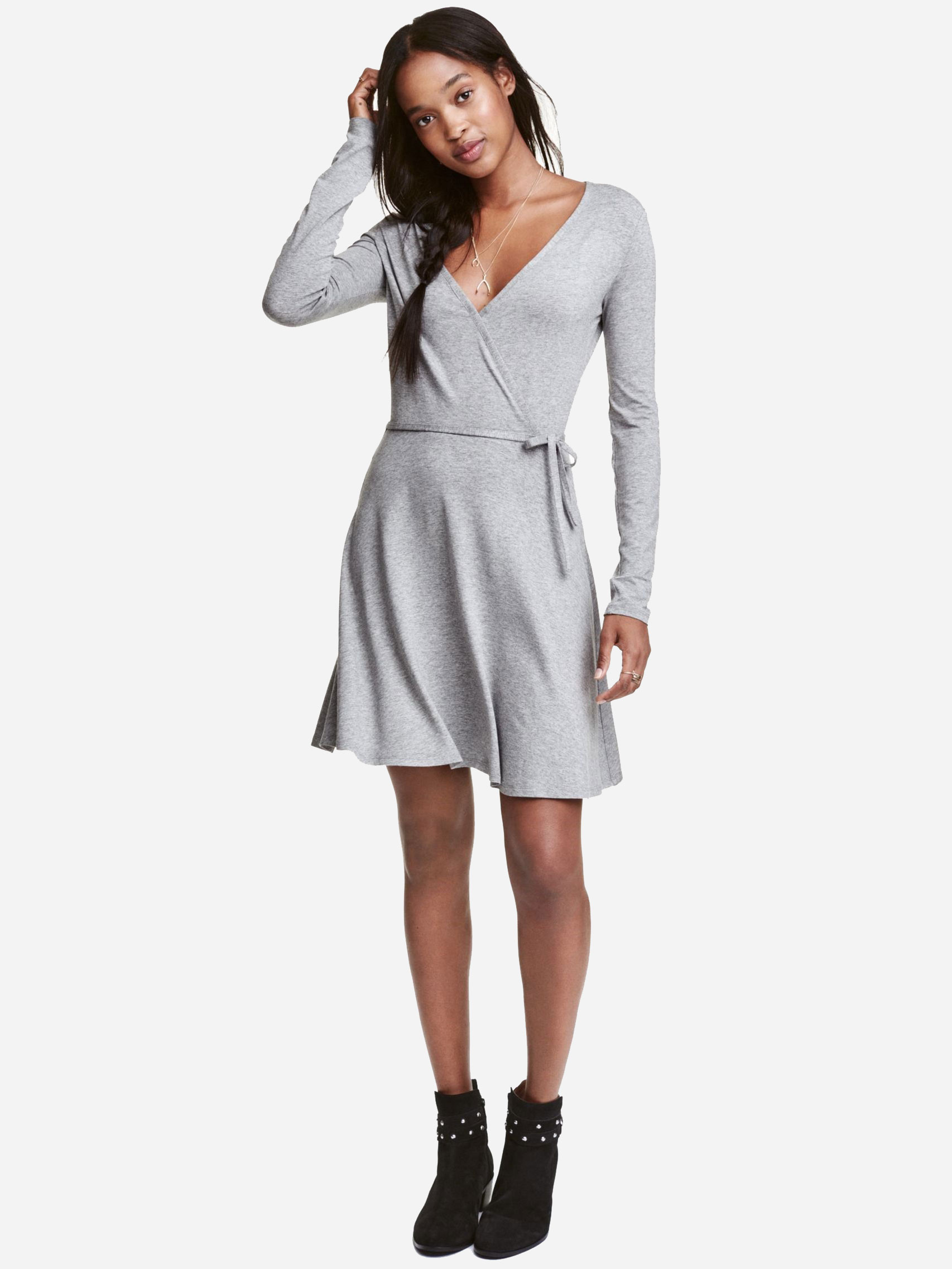 

Платье H&M 4259054  Серое, Платье H&M 4259054 32 Серое