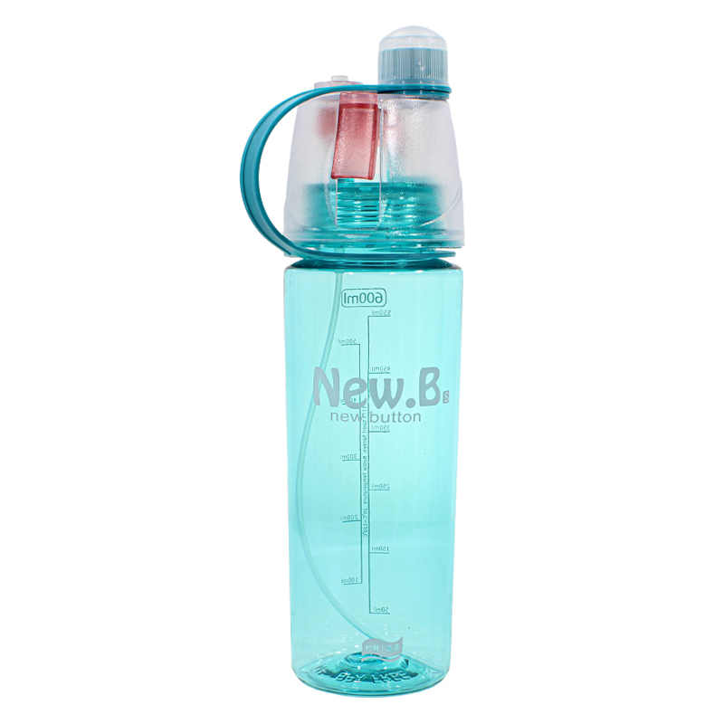 

Спортивная бутылка для воды New.B. DF-078 Голубой с распылителем 600ml