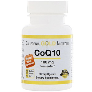 

Коэнзим Q10, 100 мг, 30 вегетарианских капсул California Gold Nutrition