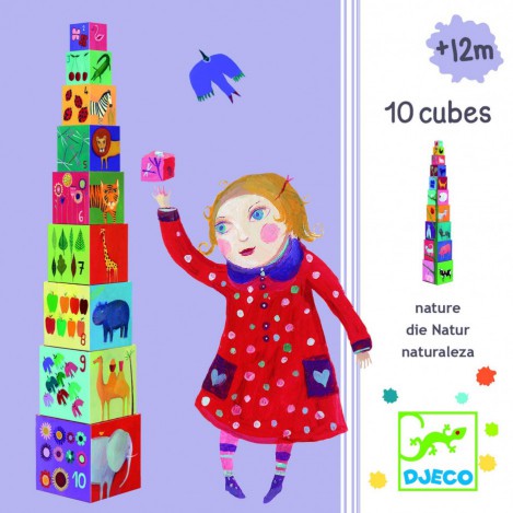 

DJECO Пирамидка Забавные кубики Мои друзья (DJ08505) (3070900085053)