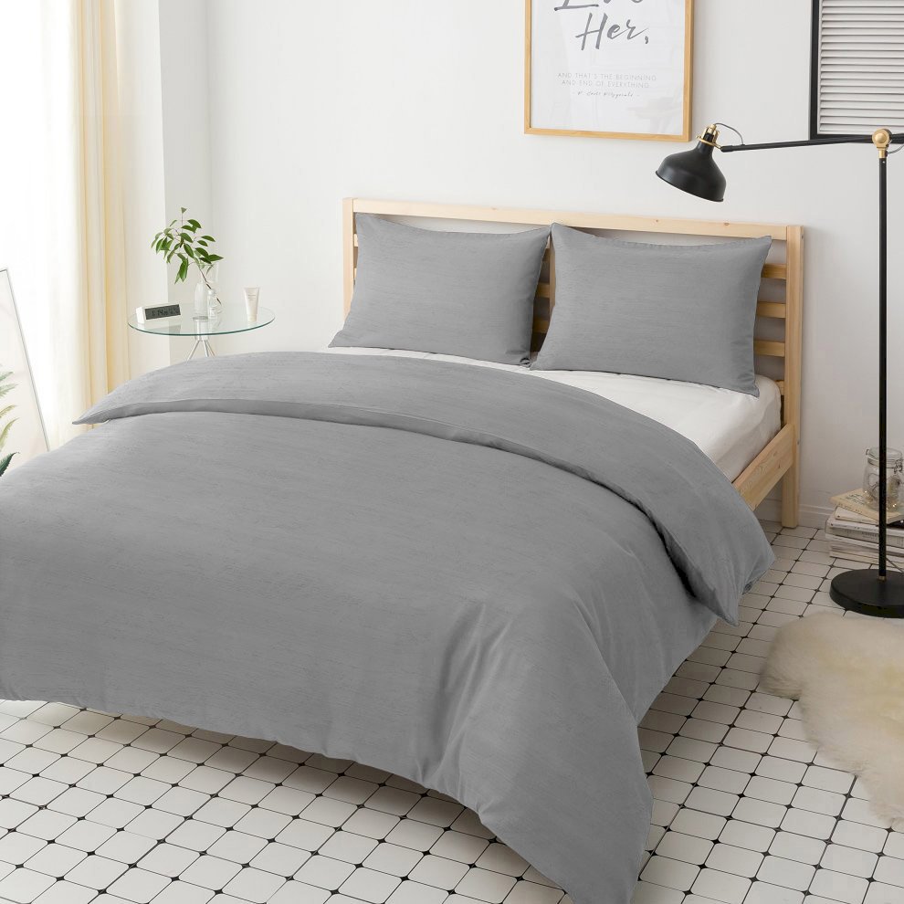 

Постельный комплект U-tek Hotel Collection Cotton Melange Grey двуспальный