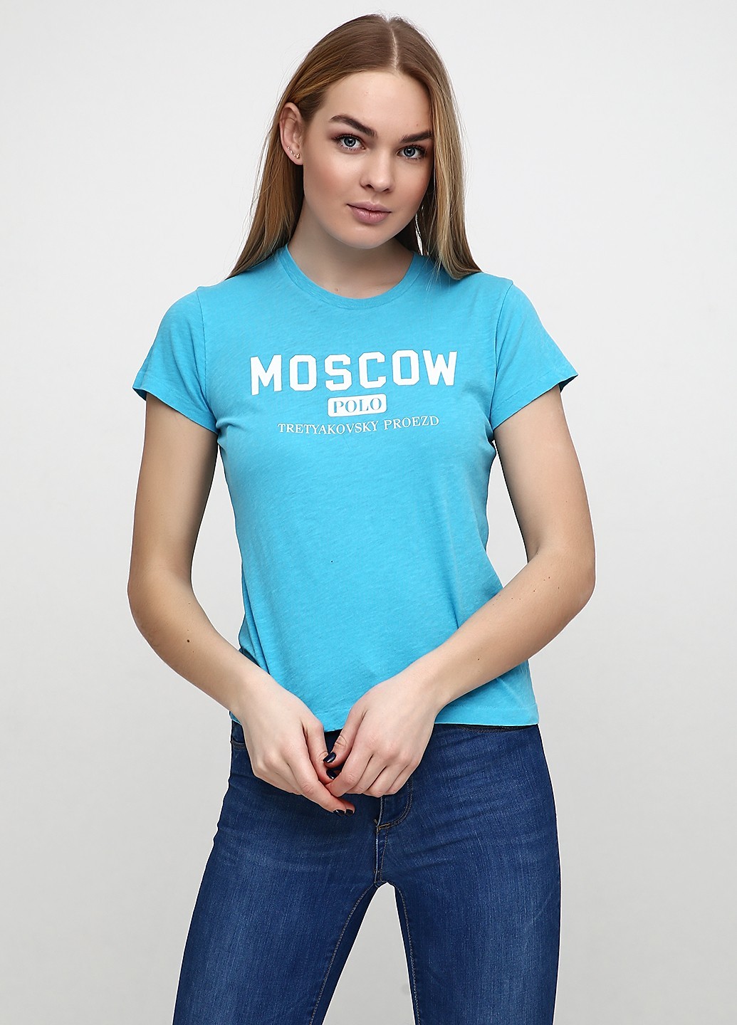

Женская футболка RALPH LAUREN  голубая 2105657, Женская футболка RALPH LAUREN S голубая 2105657
