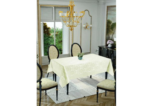 

Скатерть Jackline Damascus Cream 5700-6 160x220 Кремовый