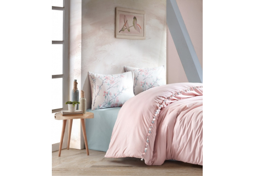 

Комплект постельного белья Cotton box Candy Linda Pudra 200x220 Розовый