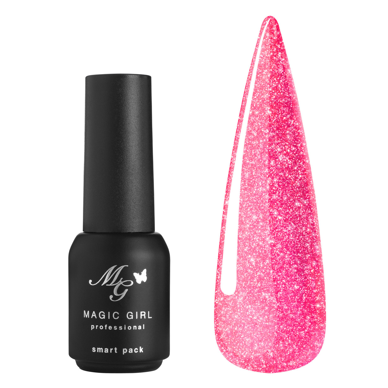 Гель-лак Magic Girl Magic Light №8 светоотражающий ярко розовый 5 мл от ...