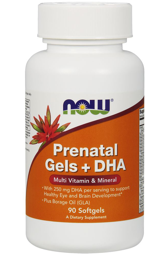 

Добавки для беременных NOW Foods Prenatal multi with dha - 90 софт гель