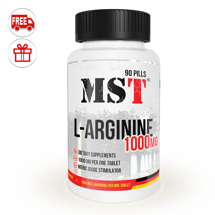 

Аминокислота MST Nutrition L-Arginine 1000 90 таб