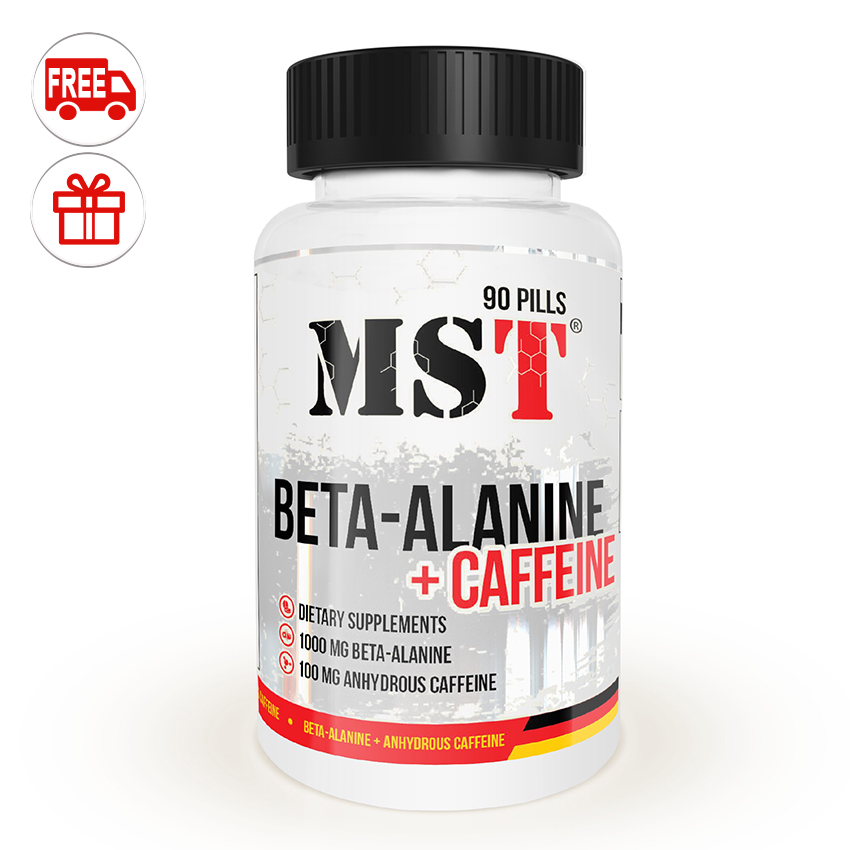 

Предтренировочный комплекс MST Nutrition Beta-Alanine plus Caffeine 90 таб