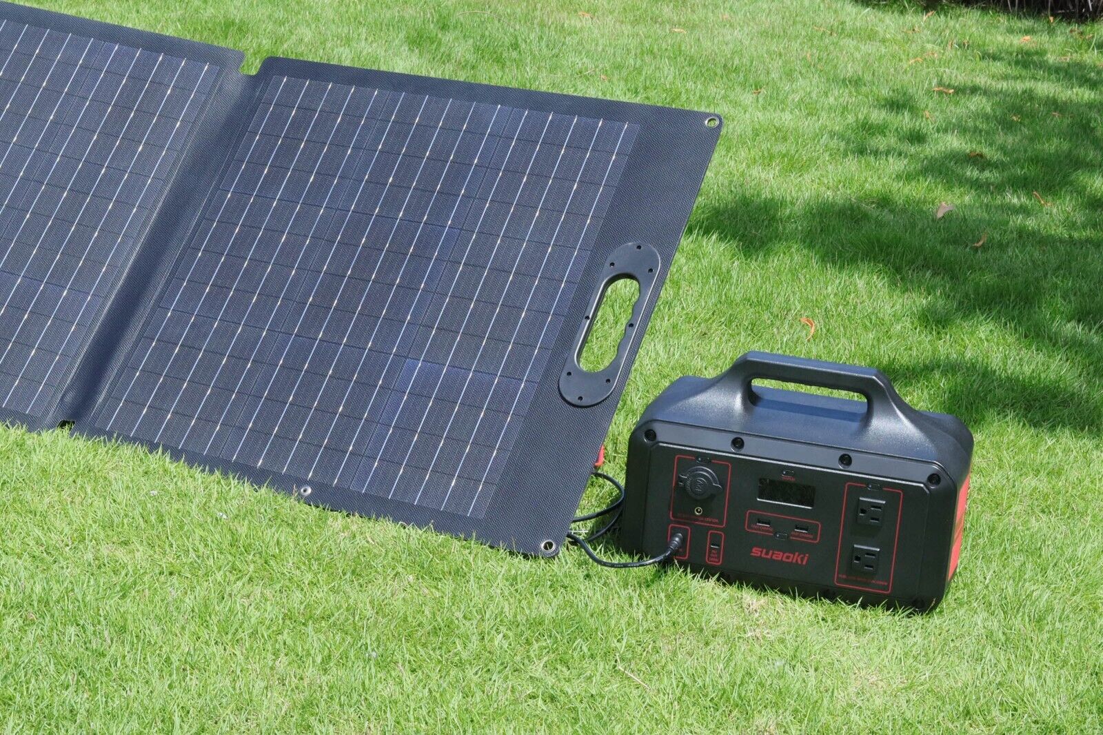 Портативна зарядна станція Suaoki 1000w плюс дві сонячні панелі по 100w .