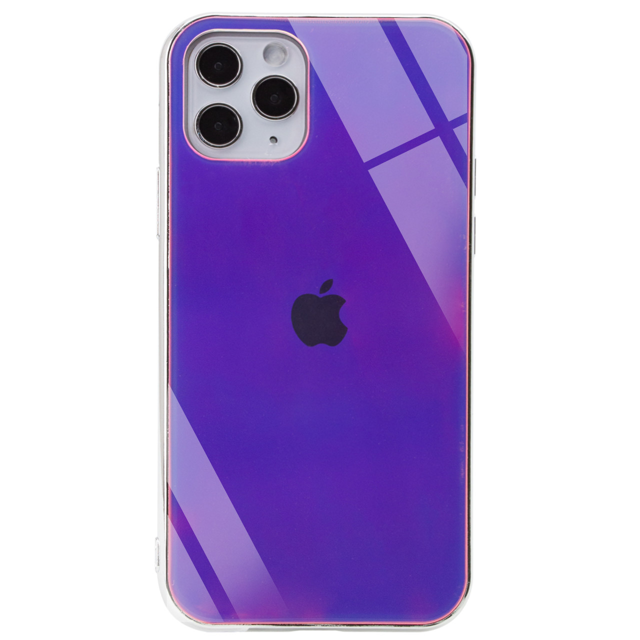 

TPU+Glass чехол Epik Gradient Rainbow с лого для Apple iPhone 11 Pro Max (6.5") Фиолетовый