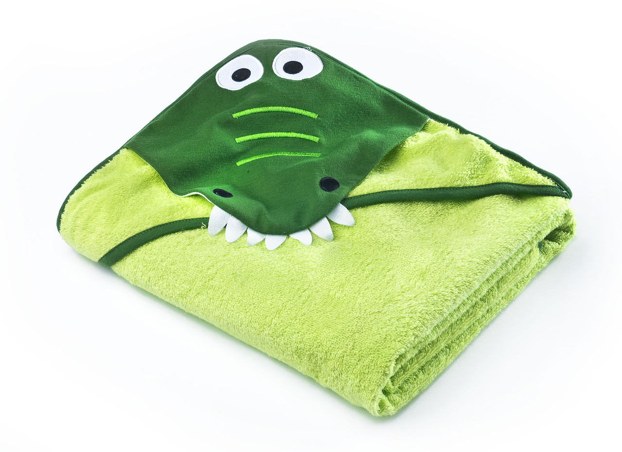 

Детское махровое полотенце с уголком Sensillo Water Friends Green