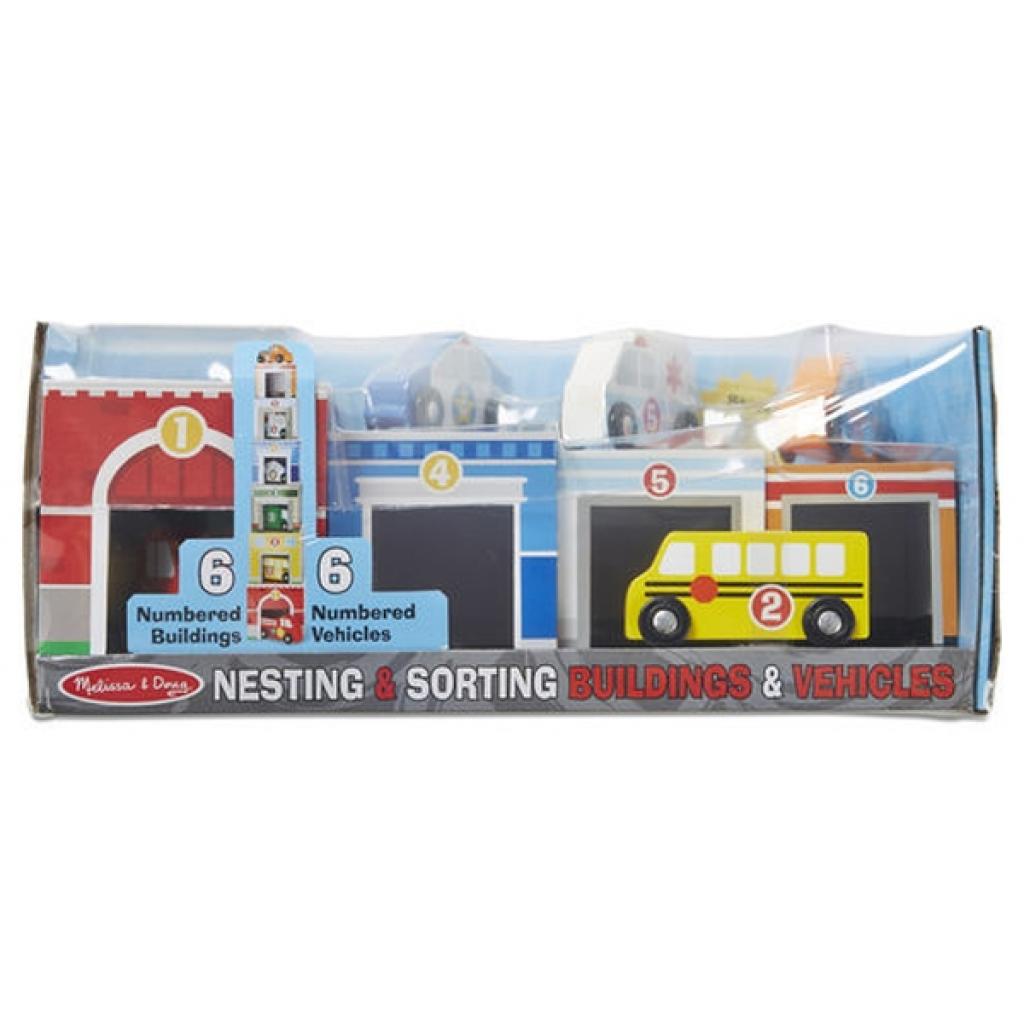 

Развивающая игрушка Melissa&Doug Набор блоков-кубов Здания и транспорт (MD13576)