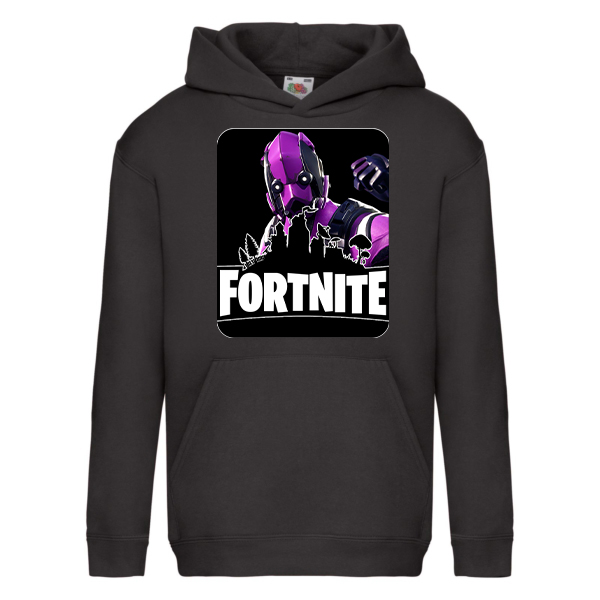 

Худи для девочек Fruit of the Loom Fortnite (Тёмный Вертекс Dark Vertex Фортнайт) Черный 164 см UDVD164m