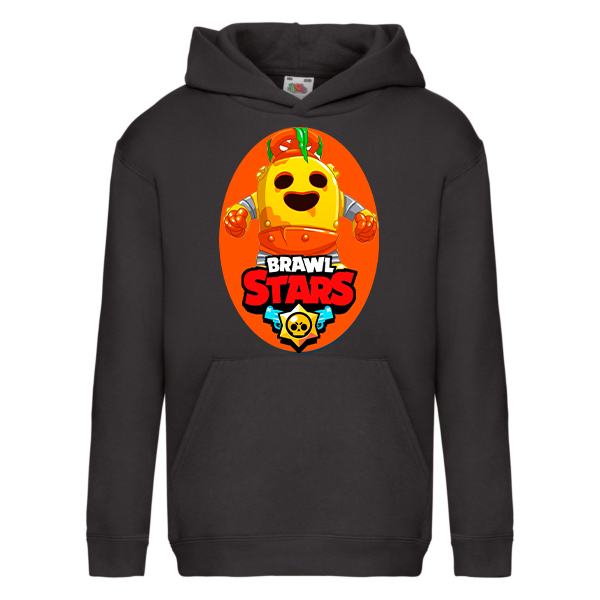 

Худи для девочек Fruit of the Loom Brawl Stars Spike (Бравл Старс Спайк) Черный 164 см UB11BD164m