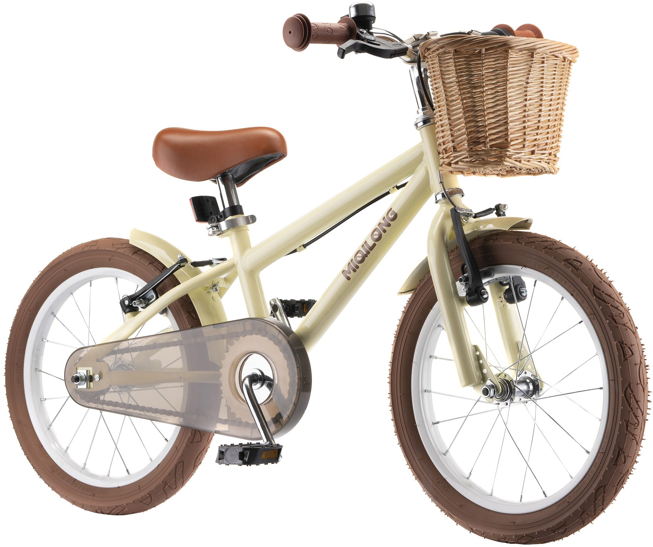 Дитячий велосипед Miqilong RM 16" Бежевий (ATW-RM16-BEIGE) – фото ...