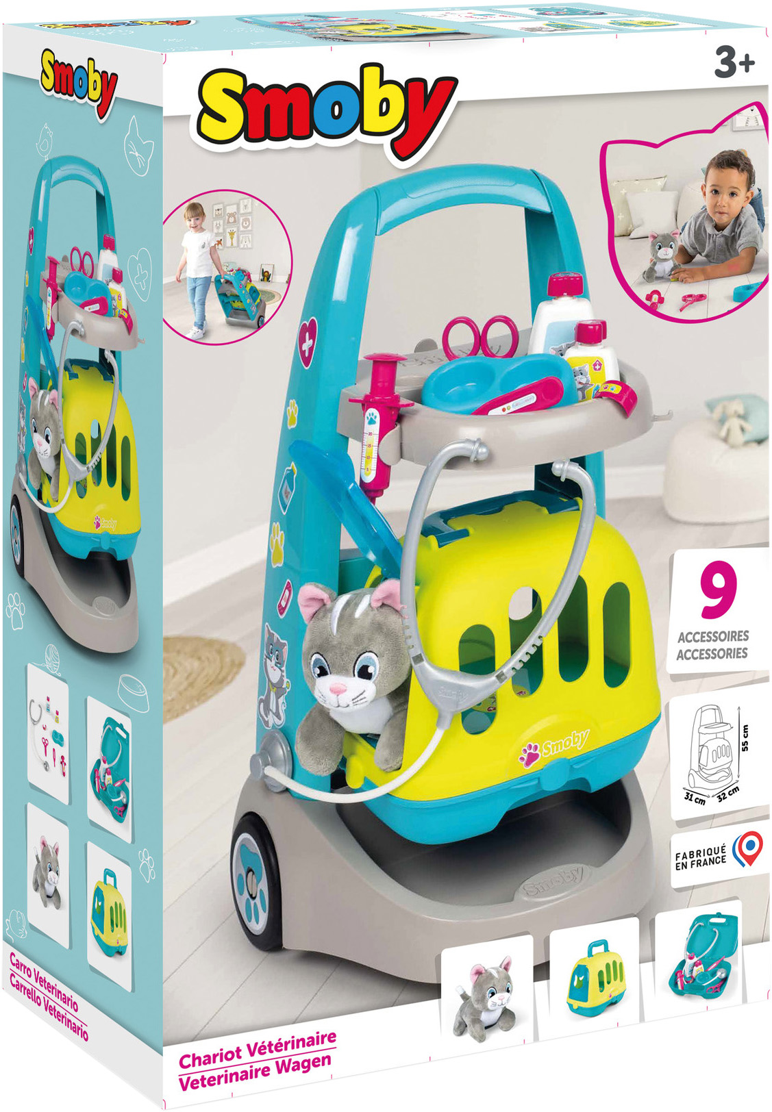 Smoby doctor hot sale playset trolley