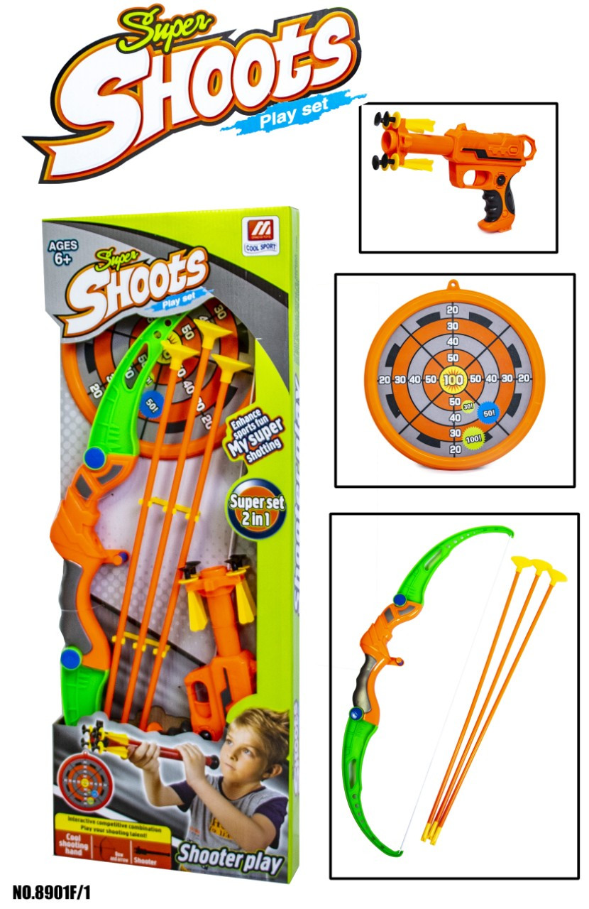 

Детский арбалет с луком, стрелами и пистолетом Toys 8901F-2 (ftsd-300)