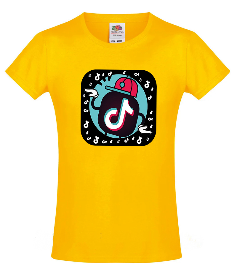 

Футболка для девочки Fruit of the Loom Tik Tok (Тик Ток) Желтый 116 см STTXD116ZH