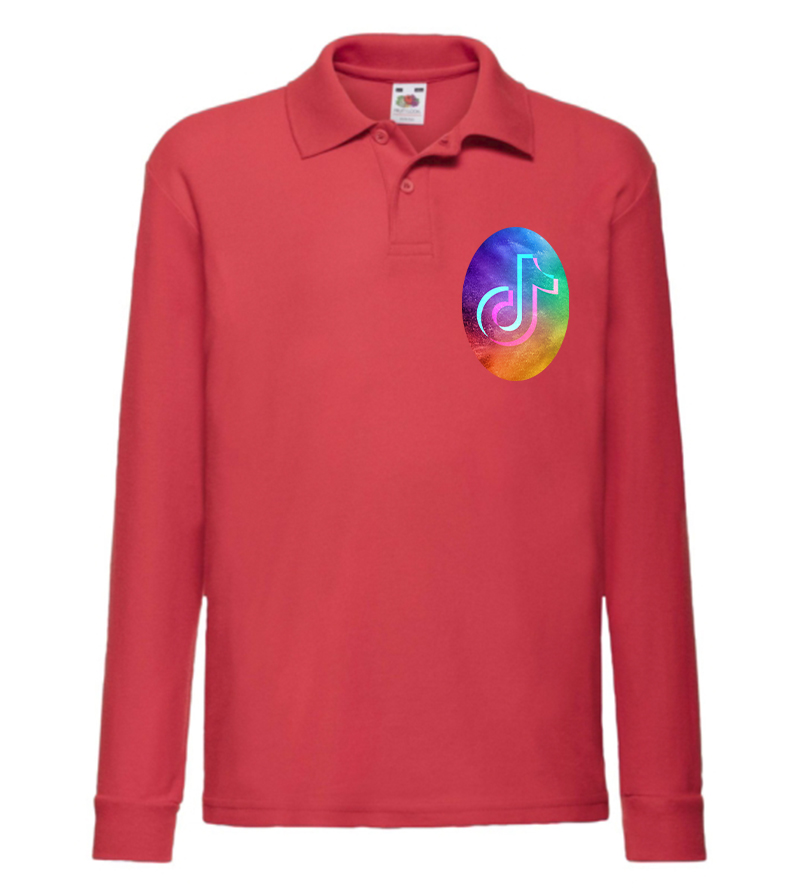 

Поло с длинным рукавом Fruit of the Loom Tik Tok (Тик Ток) Красный 116 см BFDTT2XM116D1KR
