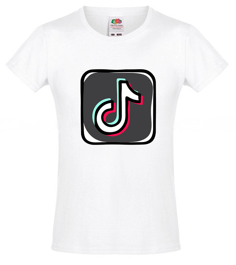 

Футболка для девочки Fruit of the Loom Tik Tok (Тик Ток) Белый 164 см STT4XD164B
