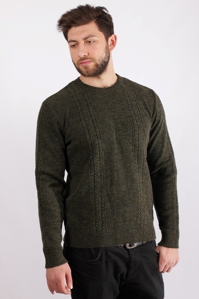 

Джемпер мужской BREX 73-0027  темно зеленый, Джемпер мужской BREX 73-0027 46 темно зеленый