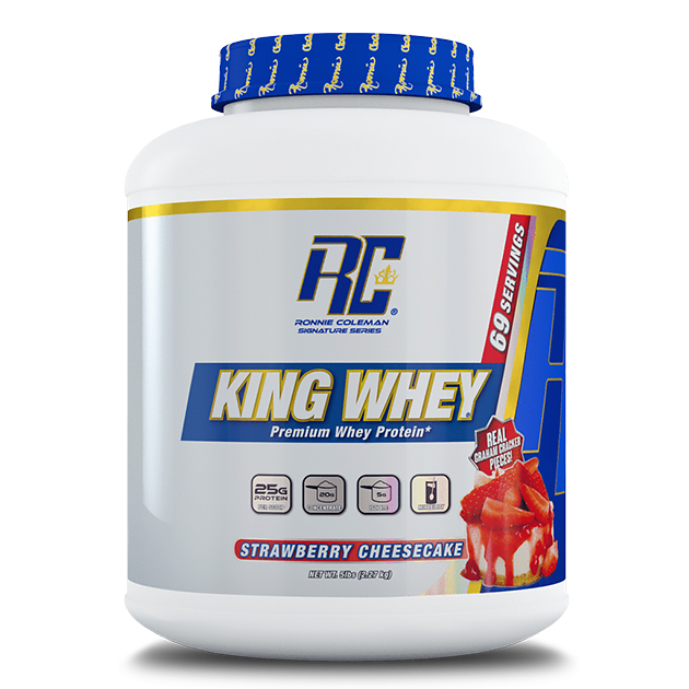 

Протеин Ronnie Coleman King Whey 2270 г Клубничный чизкейк
