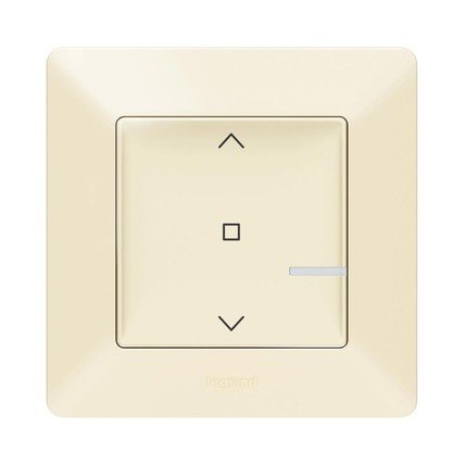 

Valena Life with NETATMO. Умный выключатель жалюзи 2А 230В. Слоновая кость