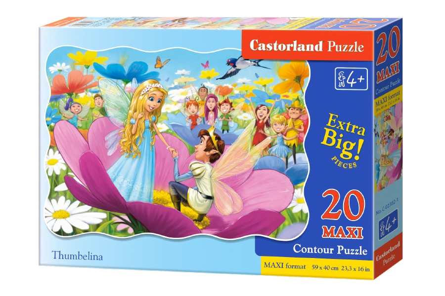 

Пазлы 20 элементов Castorland Maxi 02382 Дюймовочка