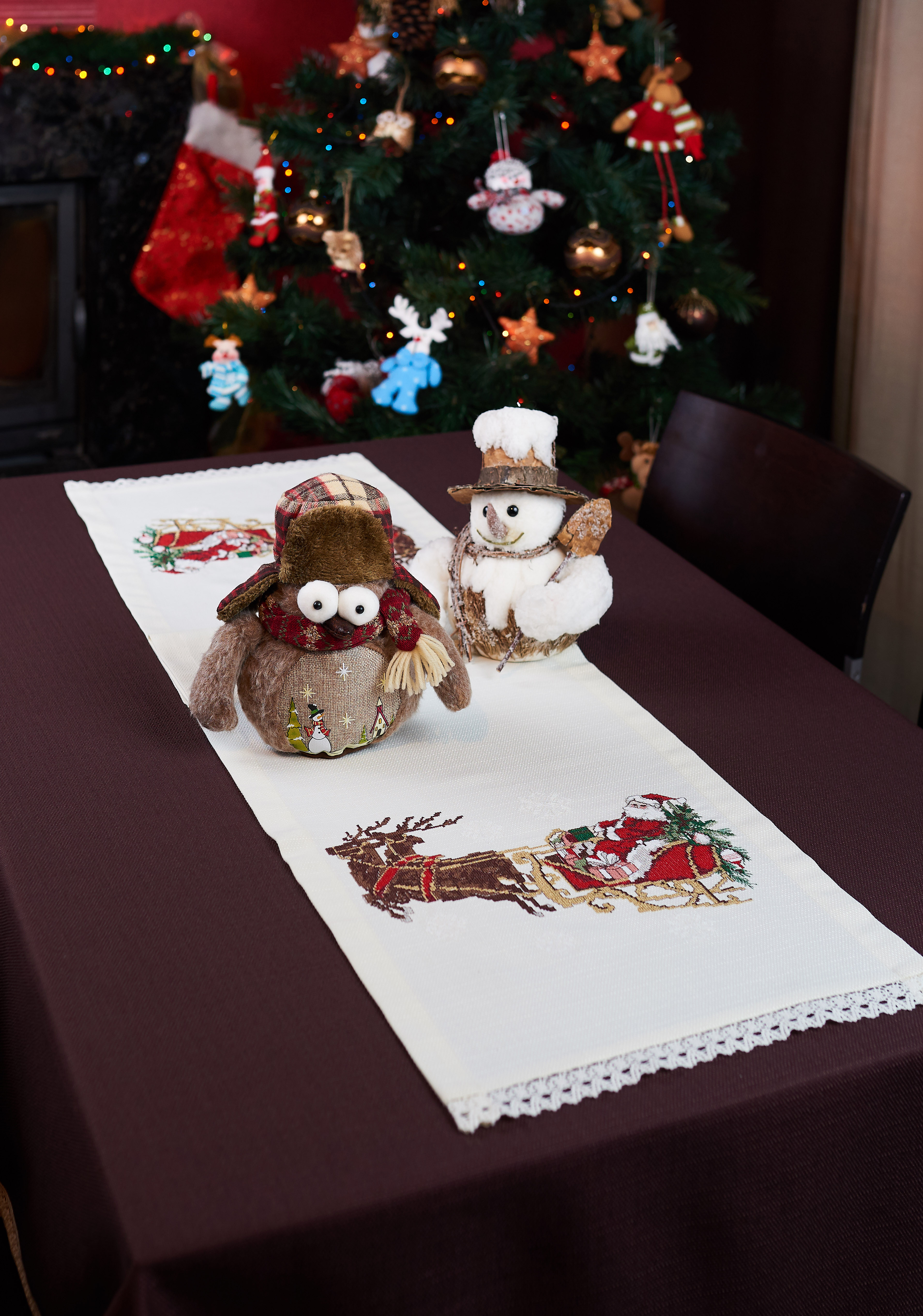 

Дорожка Edelvika 40х140 см Бежевая (382-19/00 SANTA CLAUS)