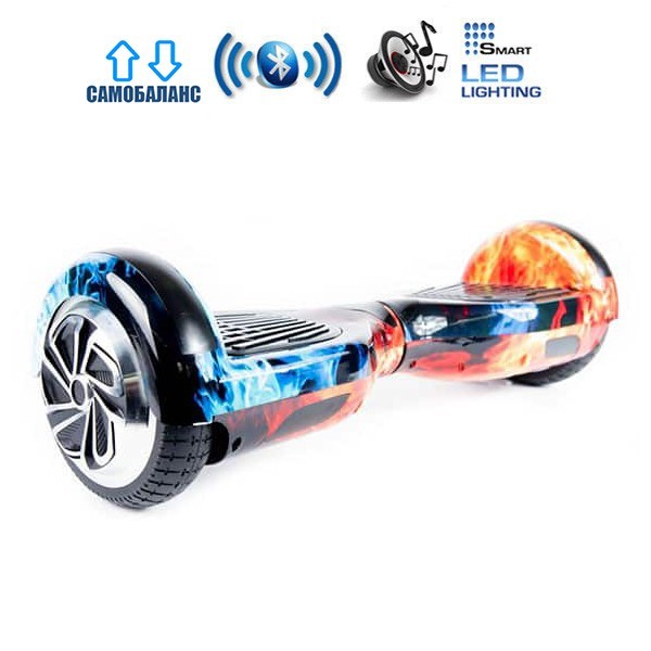 

Гироборд SMARTWAY U8 Premium Pro Bluetooth 4.0 App 10"+сумка+пульт в подарок 1000W (2х500)Blue Fire