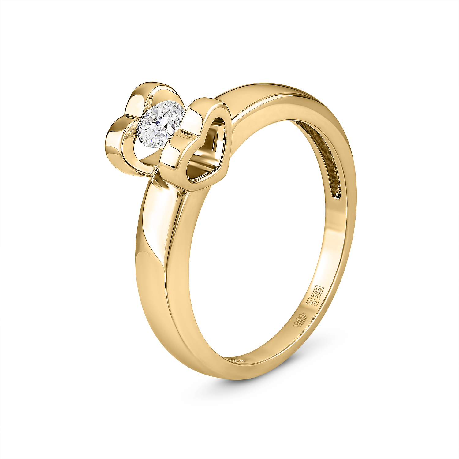 

Кольцо с бриллиантом 0.25 ct желтое золото 15 cava.cool
