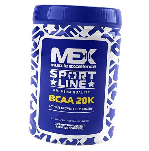Аминокислоты для тренировки и восстановления, BCAA 20K, Mex Nutrition ...