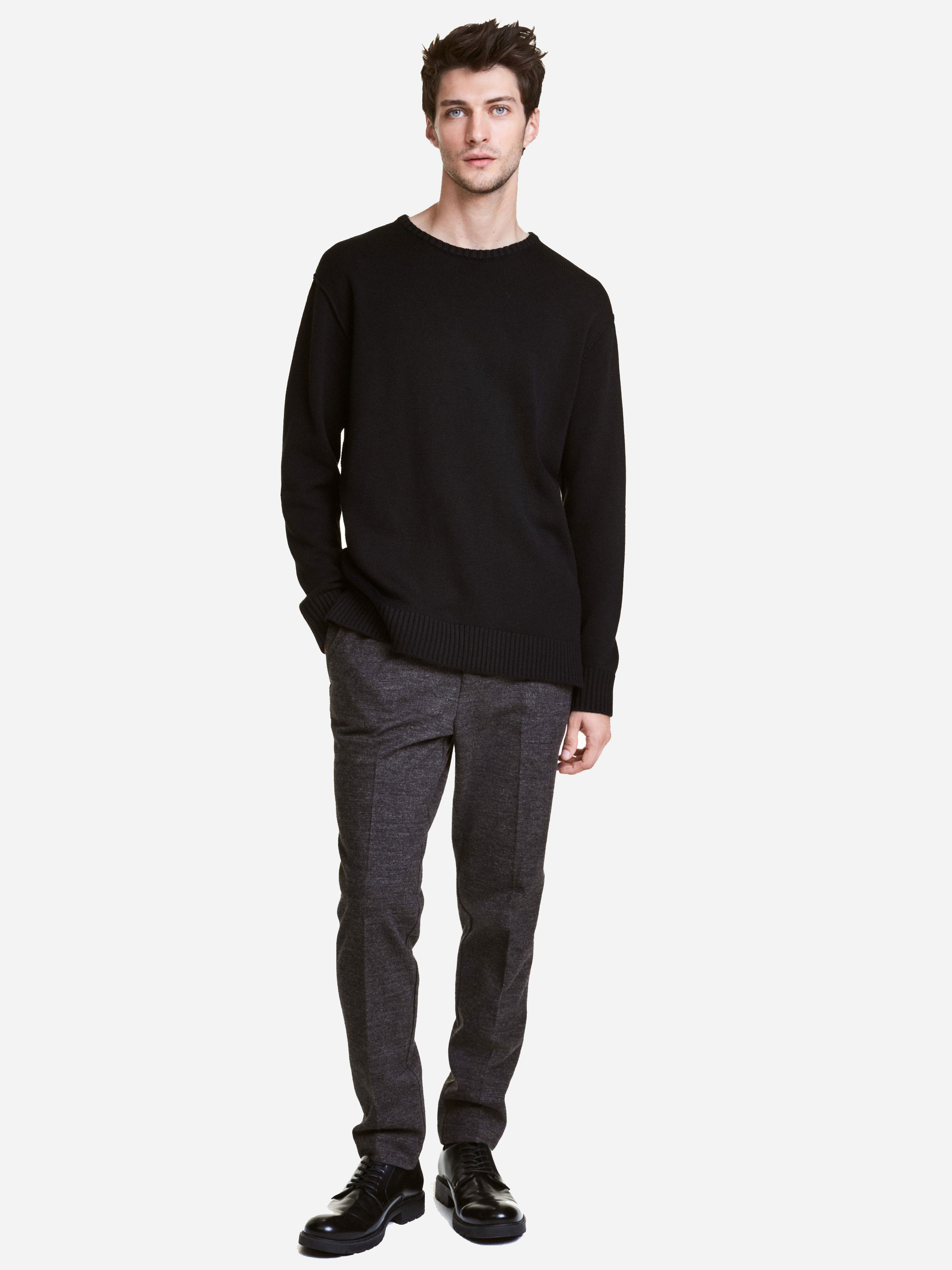 

Брюки H&M 4348974 48 Темно-серый меланж