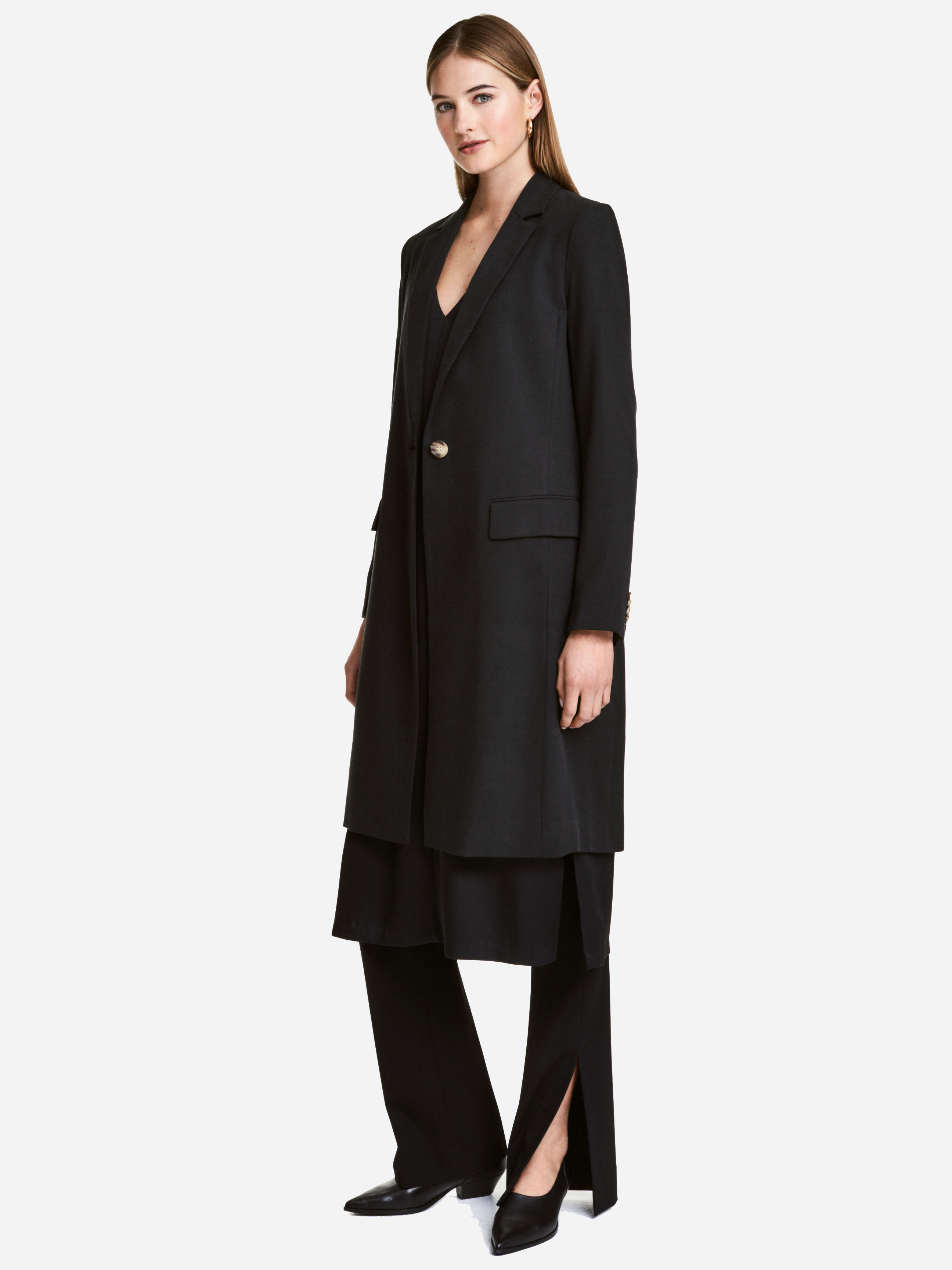 

Пальто H&M 4582075 32 Черное