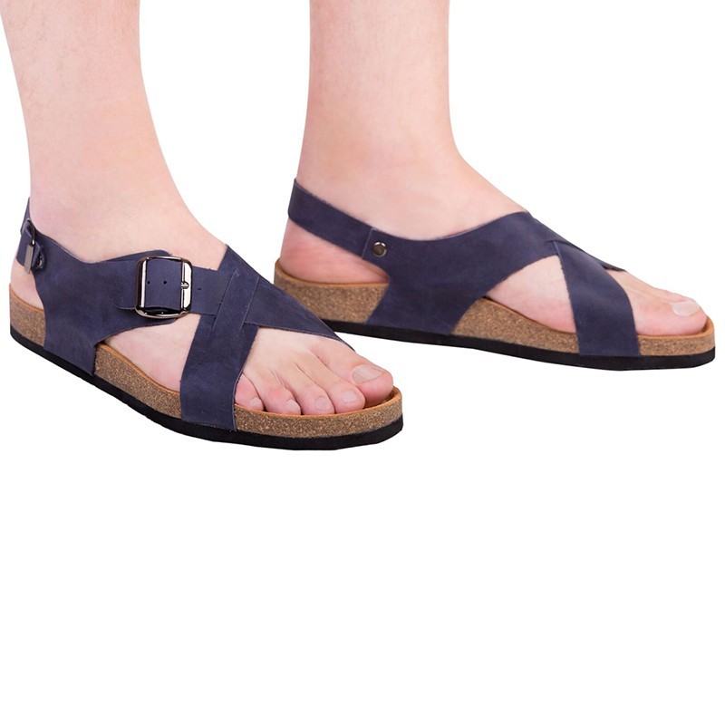

Сандалии анатомические размер 45 синие, кожа Foot Care (FA-102)