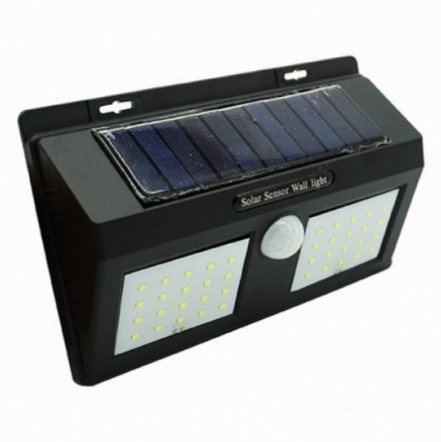 

Светильник двойной настенный уличный на солнечной батарее 48 LED Solar Motion Sensor Light 1626A
